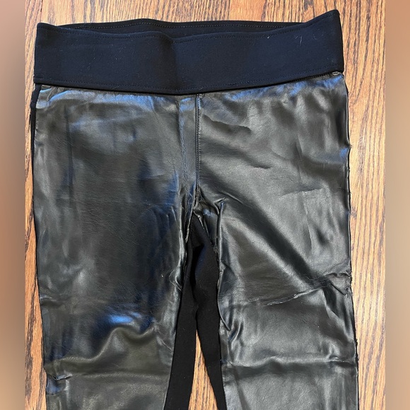 CLUB MONACO PLEATHER FRONT LEGGINGS - Picture 5 of 8